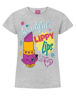 Shopkins Girls Grey Short Sleeved T-Shirt