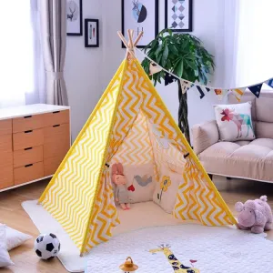 Teepee Tent | Yellow Stripe