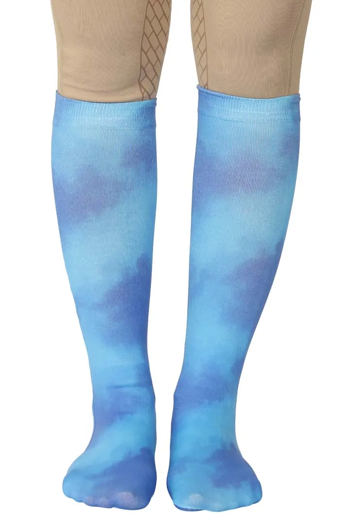 TuffRider Children's Cotton Feel Tie Dye Boot Socks