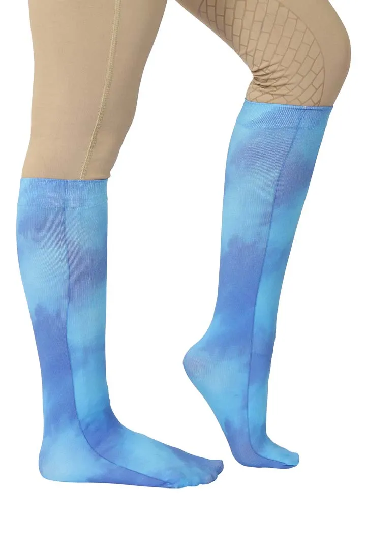 TuffRider Children's Cotton Feel Tie Dye Boot Socks