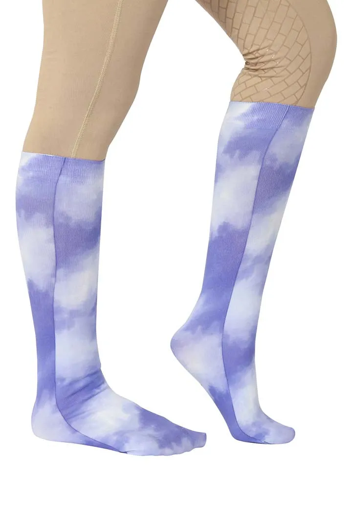 TuffRider Children's Cotton Feel Tie Dye Boot Socks