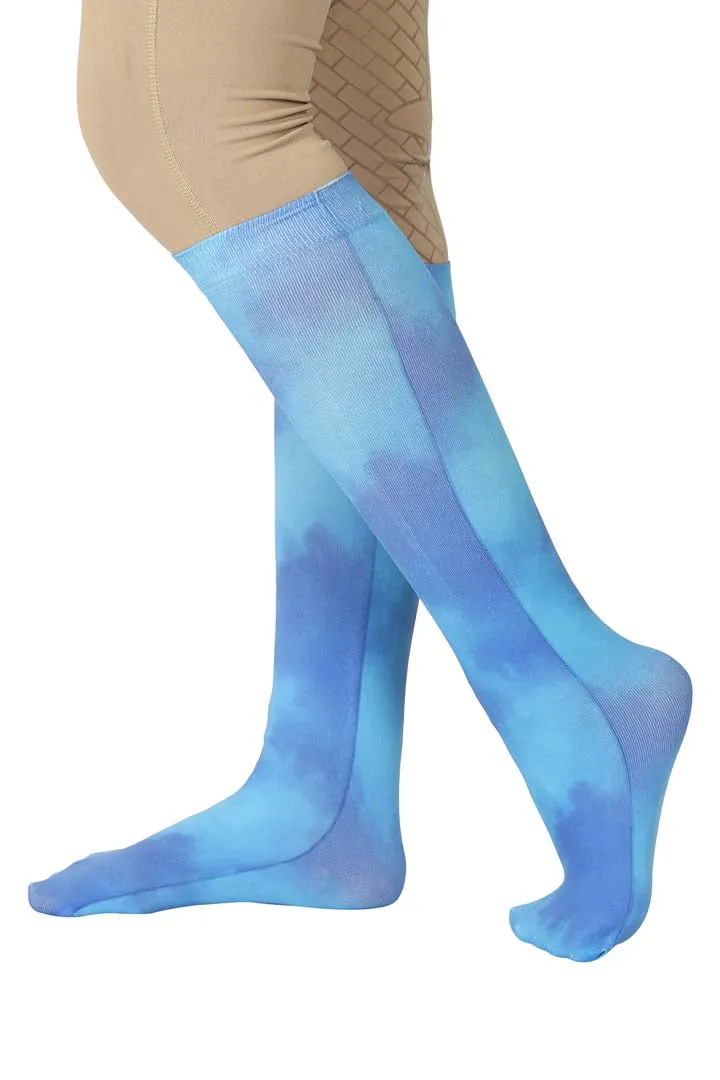 TuffRider Children's Cotton Feel Tie Dye Boot Socks