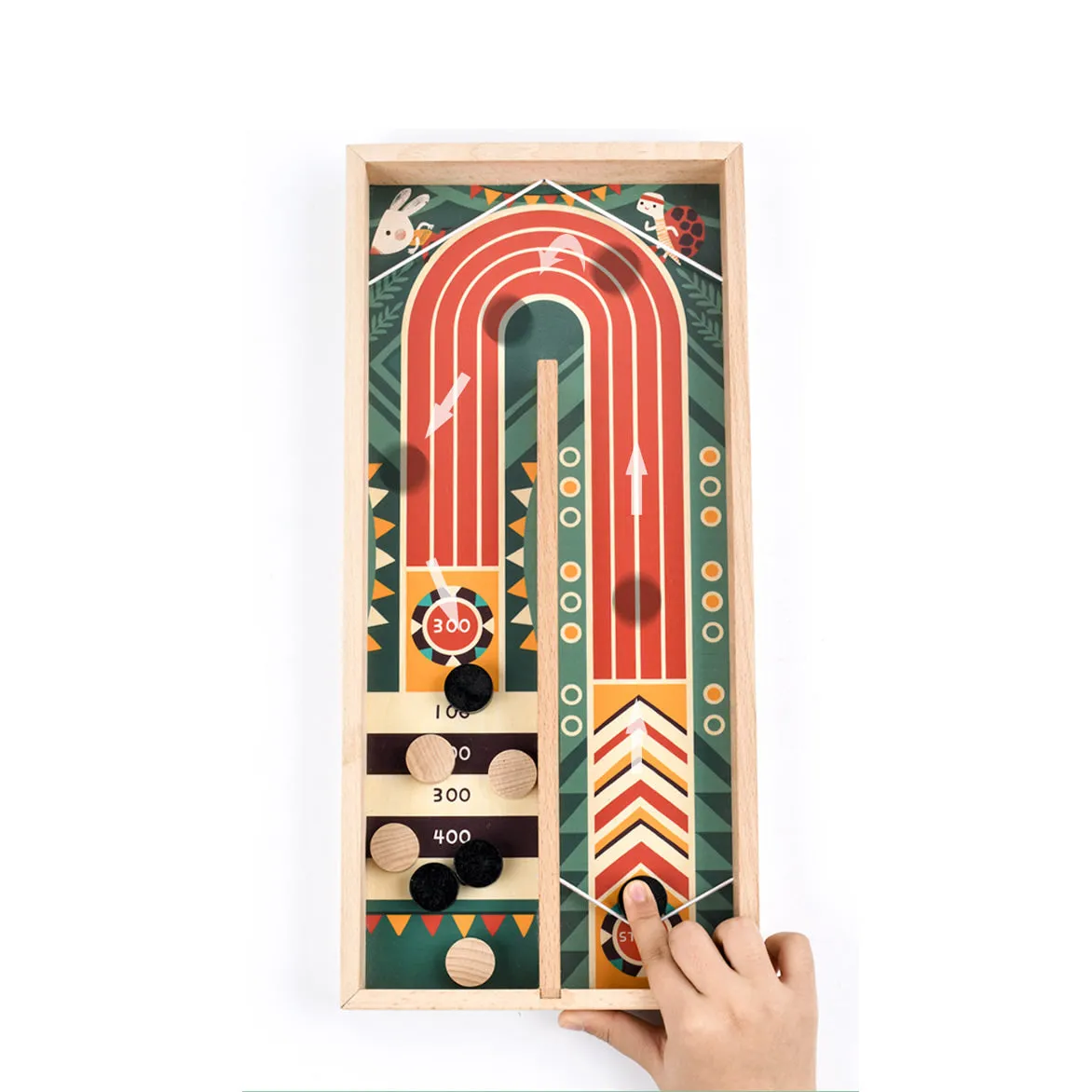 Wooden Bouncing Pinball Parent-childInteractive Board Game